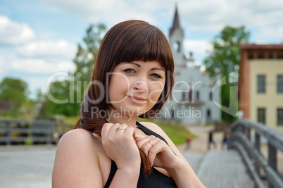 Portrait of beauty girl.