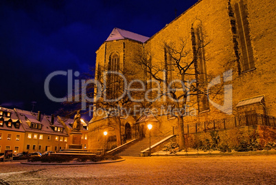 Annaberg-Buchholz Kirche Nacht 01 - Annaberg-Buchholz church night 01