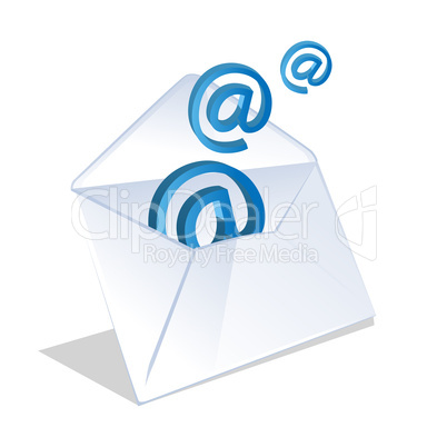 email icon coming out of open envelope