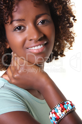 African woman with bangles