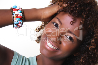 African woman with bangles