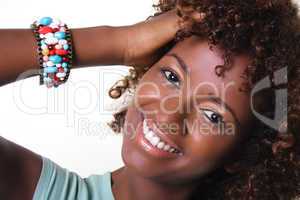 African woman with bangles