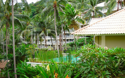 Swimming pool at the luxury villa, Phuket, Thailand