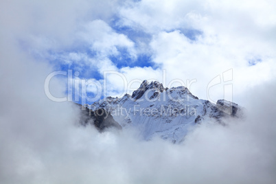 snow-capped peak