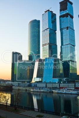 Modern skyscrapers