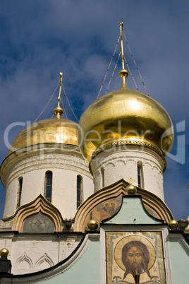 Domes of the orthodox cathedral