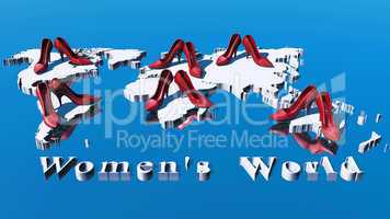 3D Worldmap - Women's World