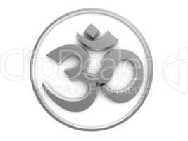 Om Sign silver AUM