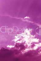 Licht und Wolken - Pink Lila