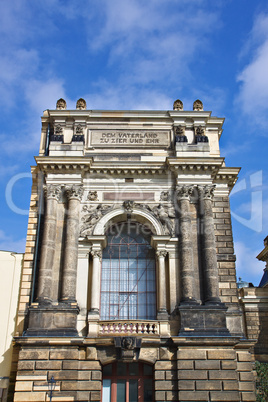 Historisches Detail in Dresden