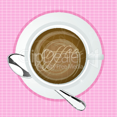 illustration of coffee on table