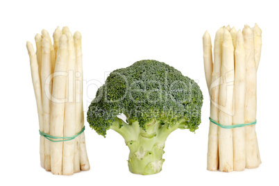 Spargel und Brokkoli