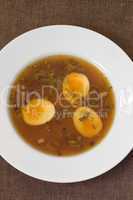 Japanische Suppe mit Eiern - Japanese Soup with Eggs