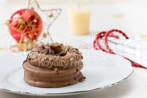 Weihnachtlicher Nougatkuchen - Christmas Nougat Cake