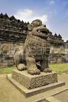 Guardian Statue in Borobudur temple site