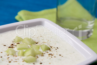 Gurkensupper mit Joghurt - Cucumber yoghurt soup