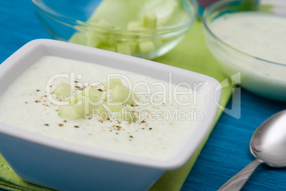 Gurkensupper mit Joghurt - Cucumber yoghurt soup