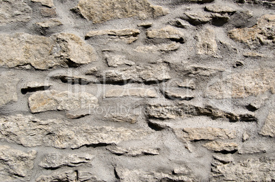 stone wall with cement