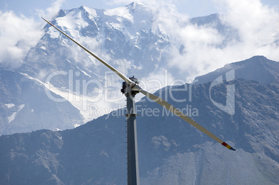 mountain wind turbine