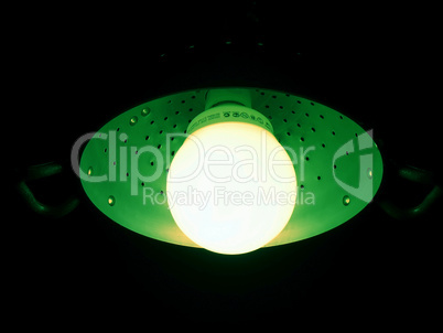 green fluo lamp