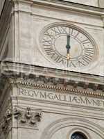 Trinita' dei Monti Clock detail