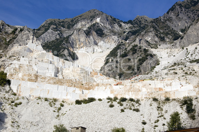 quarry of white marble