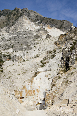 quarry of white marble