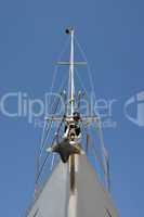 Prow of a sailing boat