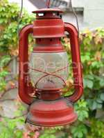 red oil lamp