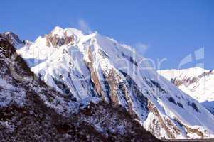 windy snowy peak