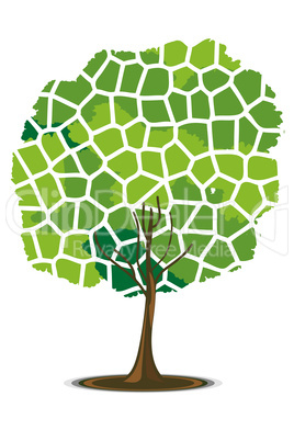 mosaic pattern tree