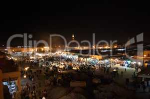 Marrakesh Djemaa el Fna square