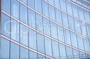 Modern building glass reflections