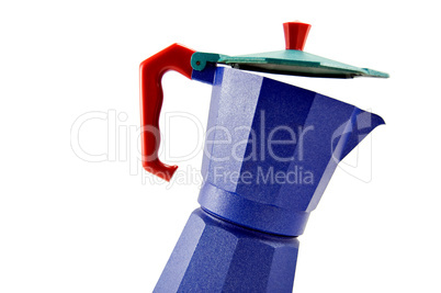 Blue coffeepot