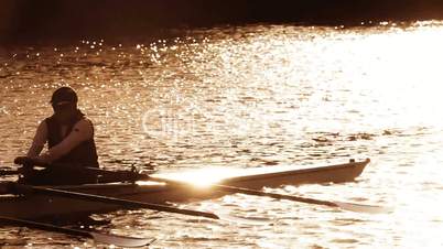 Rowing the River at Dawn