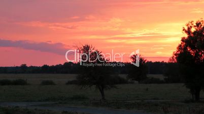 time lapse with sunset.