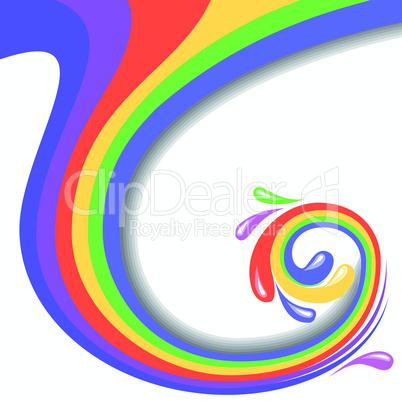 Colorful swirl vector illustration