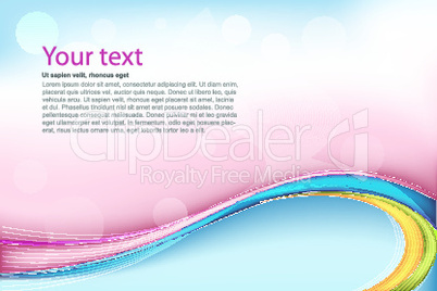 abstract colorful wavy vector background