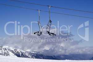 Chair-lift. Ski resort.