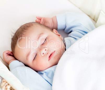 Portrait of a peaceful baby
