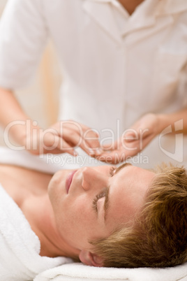 Male cosmetics - facial massage