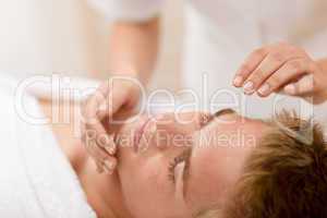 Male cosmetics - facial massage treatment