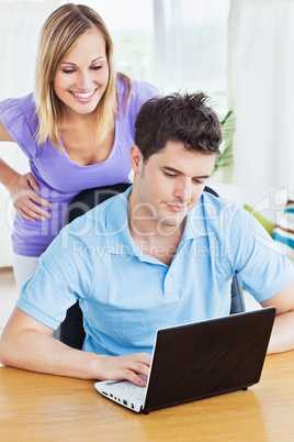 couple on the laptop