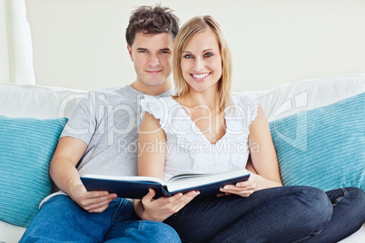 couple reading a book