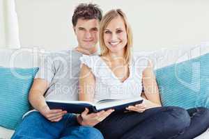 couple reading a book