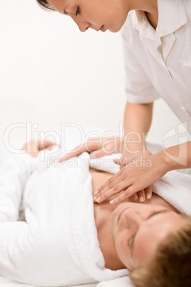 Male cosmetics - massage at spa