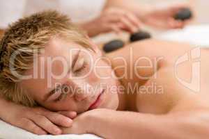 Lastone therapy - man at luxury massage