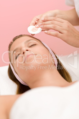 Facial care - woman cosmetics treatment