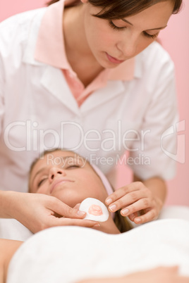 Facial care - woman cosmetics treatment