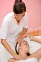 Wellness body care - woman at massage